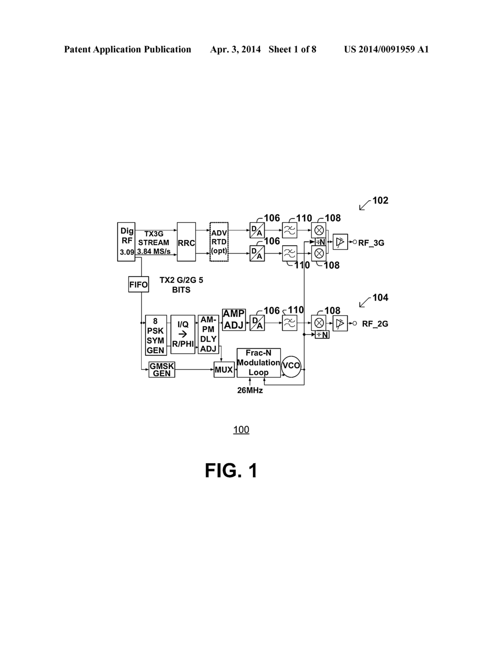 RF DAC WITH CONFIGURABLE DAC MIXER INTERFACE AND CONFIGURABLE MIXER - diagram, schematic, and image 02