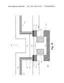 METHOD FOR FABRICATING A DAMASCENE SELF-ALIGNED FERRORELECTRIC RANDOM     ACCESS MEMORY (F-RAM) HAVING A FERROELECTRIC CAPACITOR ALIGNED WITH A     THREE DIMENSIONAL TRANSISTOR STRUCTURE diagram and image