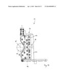 BELT FINISHING DEVICE, BELT FINISHING SYSTEM AND METHOD FOR PRODUCING A     BELT FINISHING DEVICE diagram and image