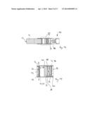 BELT FINISHING DEVICE, BELT FINISHING SYSTEM AND METHOD FOR PRODUCING A     BELT FINISHING DEVICE diagram and image