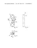 BELT FINISHING DEVICE, BELT FINISHING SYSTEM AND METHOD FOR PRODUCING A     BELT FINISHING DEVICE diagram and image