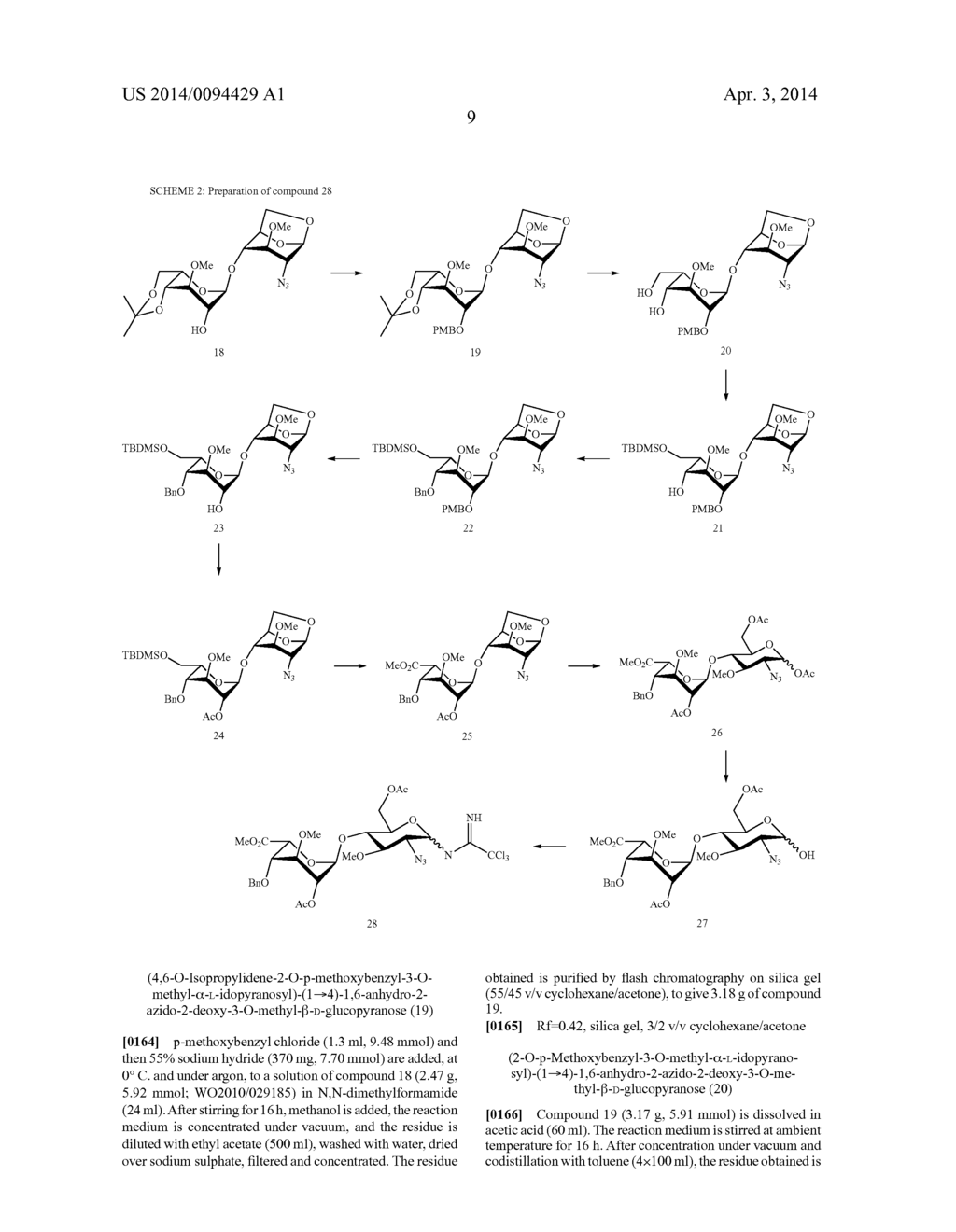 FGF RECEPTOR-ACTIVATING 3-O-ALKYL OLIGOSACCHARIDES, PREPARATION THEREOF     AND THERAPEUTIC USE THEREOF - diagram, schematic, and image 10