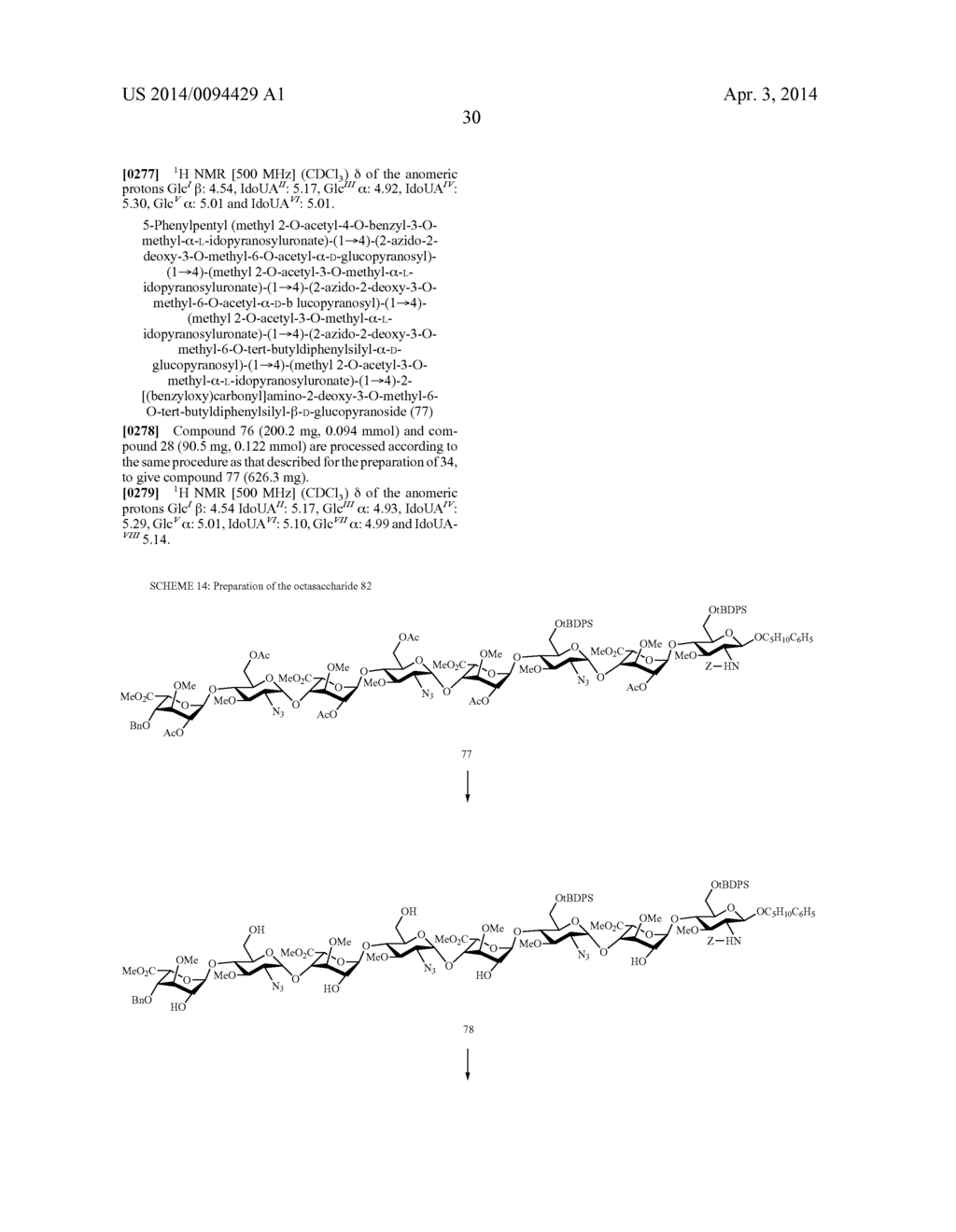 FGF RECEPTOR-ACTIVATING 3-O-ALKYL OLIGOSACCHARIDES, PREPARATION THEREOF     AND THERAPEUTIC USE THEREOF - diagram, schematic, and image 31