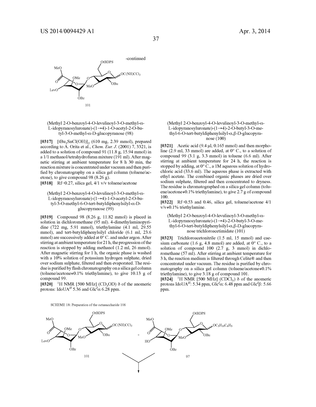 FGF RECEPTOR-ACTIVATING 3-O-ALKYL OLIGOSACCHARIDES, PREPARATION THEREOF     AND THERAPEUTIC USE THEREOF - diagram, schematic, and image 38