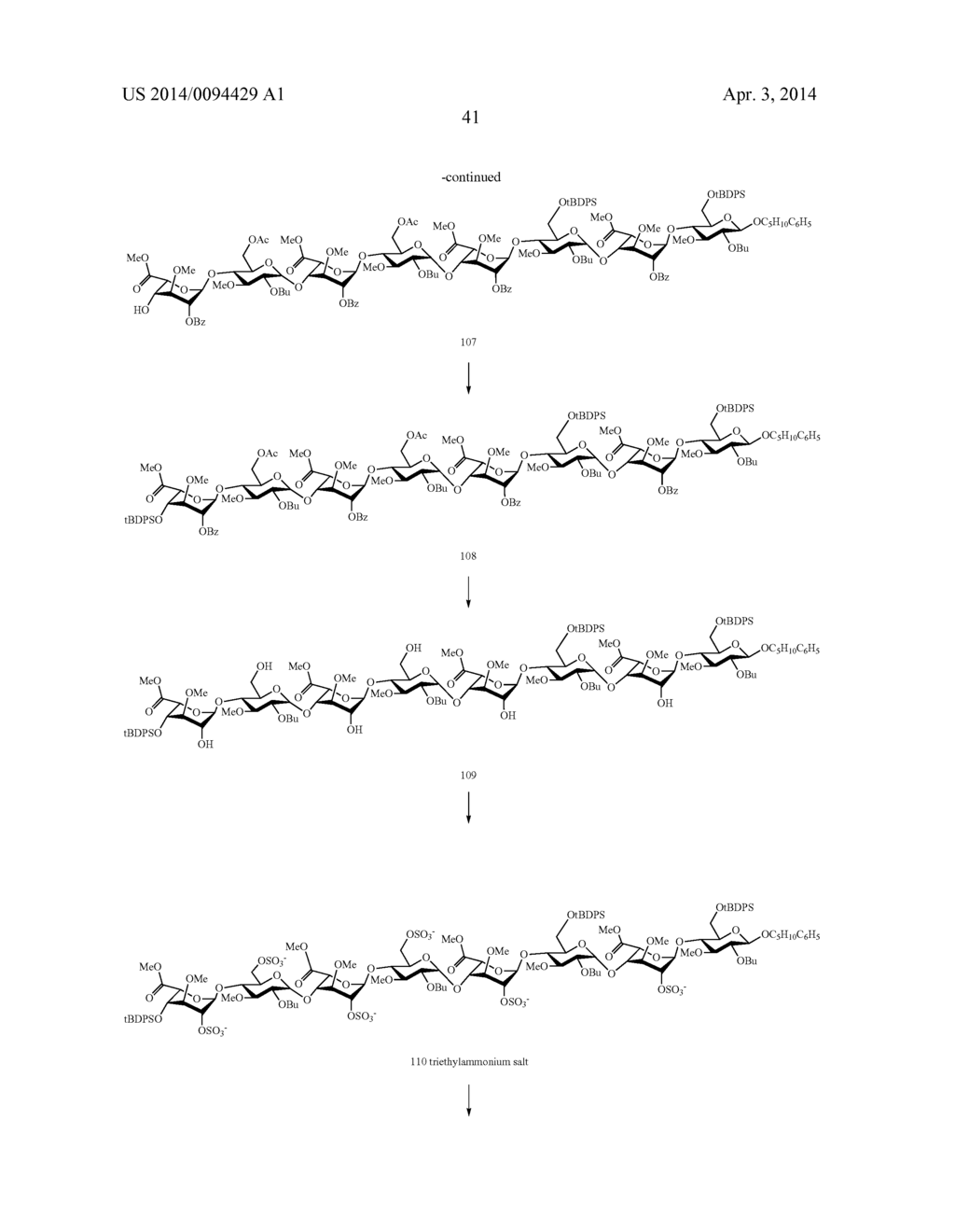 FGF RECEPTOR-ACTIVATING 3-O-ALKYL OLIGOSACCHARIDES, PREPARATION THEREOF     AND THERAPEUTIC USE THEREOF - diagram, schematic, and image 42