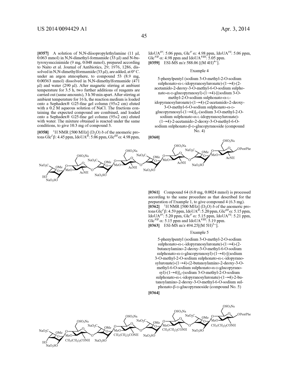 FGF RECEPTOR-ACTIVATING 3-O-ALKYL OLIGOSACCHARIDES, PREPARATION THEREOF     AND THERAPEUTIC USE THEREOF - diagram, schematic, and image 46