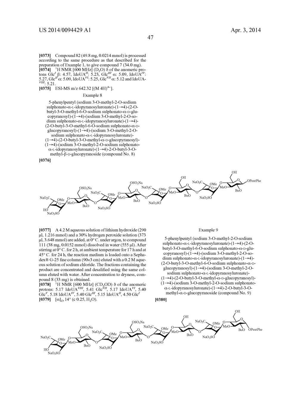 FGF RECEPTOR-ACTIVATING 3-O-ALKYL OLIGOSACCHARIDES, PREPARATION THEREOF     AND THERAPEUTIC USE THEREOF - diagram, schematic, and image 48