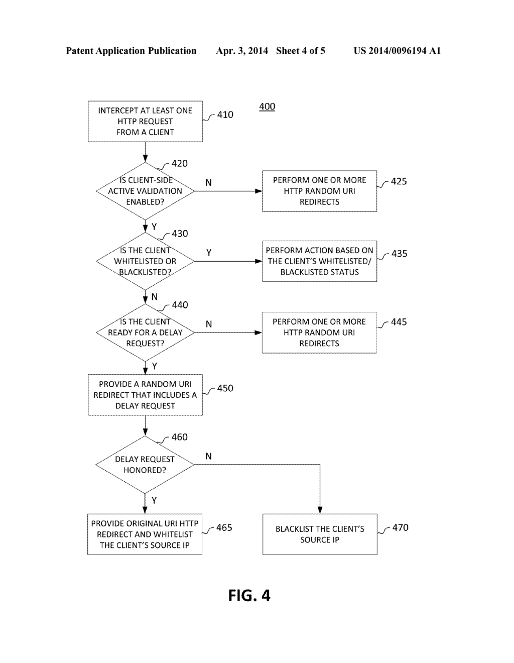 CLIENT-SIDE ACTIVE VALIDATION FOR MITIGATING DDOS ATTACKS - diagram, schematic, and image 05