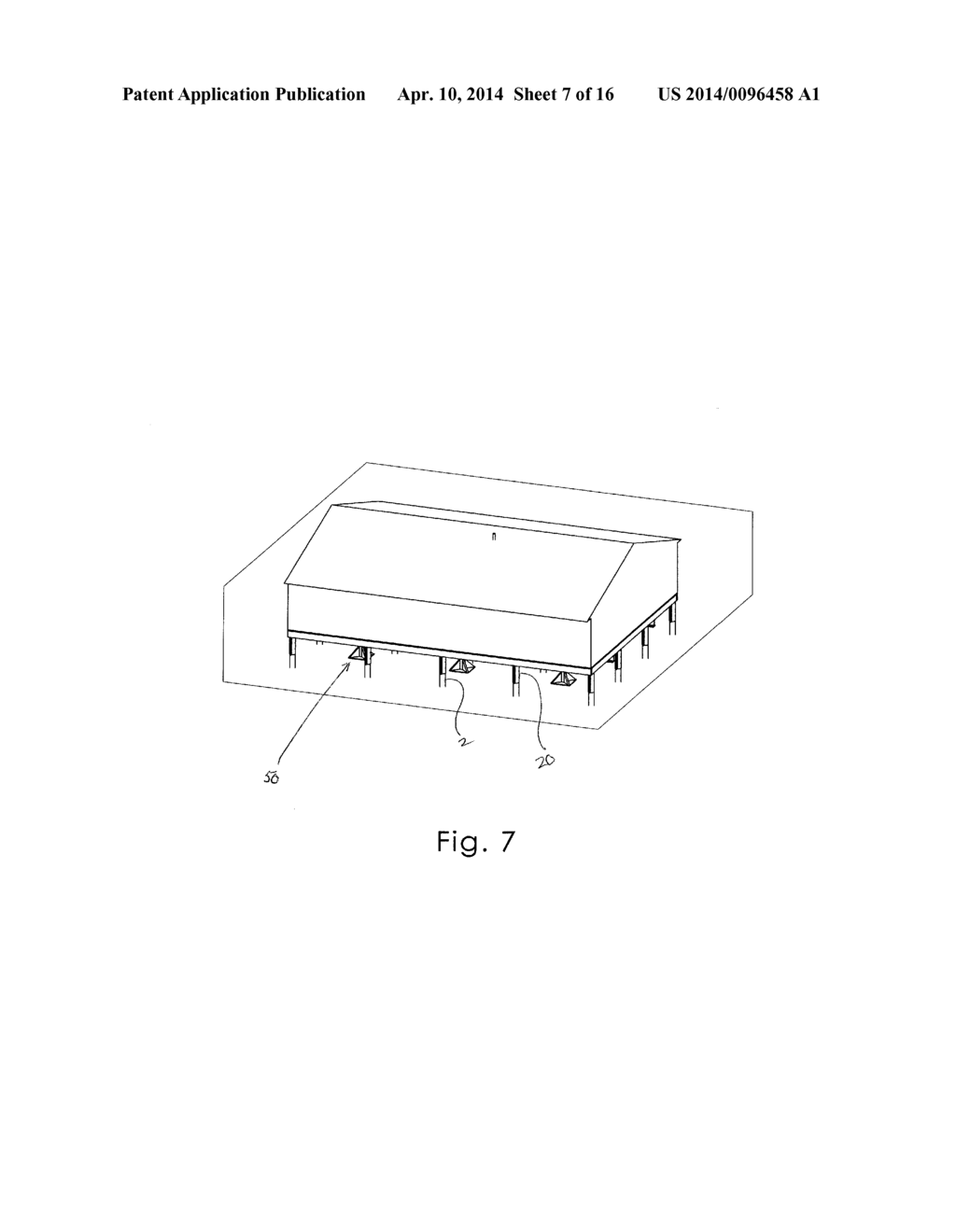 Foundation System and Method of Use for Decreasing the Effect of Wind and     Flood Damage - diagram, schematic, and image 08