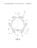 TAPE HOLDING WHEEL FOR A TAPE DISPENSER diagram and image