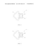 Golf tee and accessory holder diagram and image