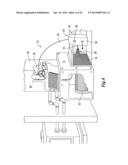 Scent disperser arrangement in an HVAC system diagram and image