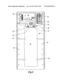 Scent disperser arrangement in an HVAC system diagram and image