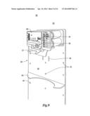 Scent disperser arrangement in an HVAC system diagram and image