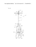 LEG DEVICE IN MUSICAL INSTRUMENT STAND, MUSICAL INSTRUMENT STAND INCLUDING     THE LEG DEVICE, AND SUPPORT FITTING FOR USE IN THE LEG DEVICE diagram and image