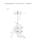 LEG DEVICE IN MUSICAL INSTRUMENT STAND, MUSICAL INSTRUMENT STAND INCLUDING     THE LEG DEVICE, AND SUPPORT FITTING FOR USE IN THE LEG DEVICE diagram and image