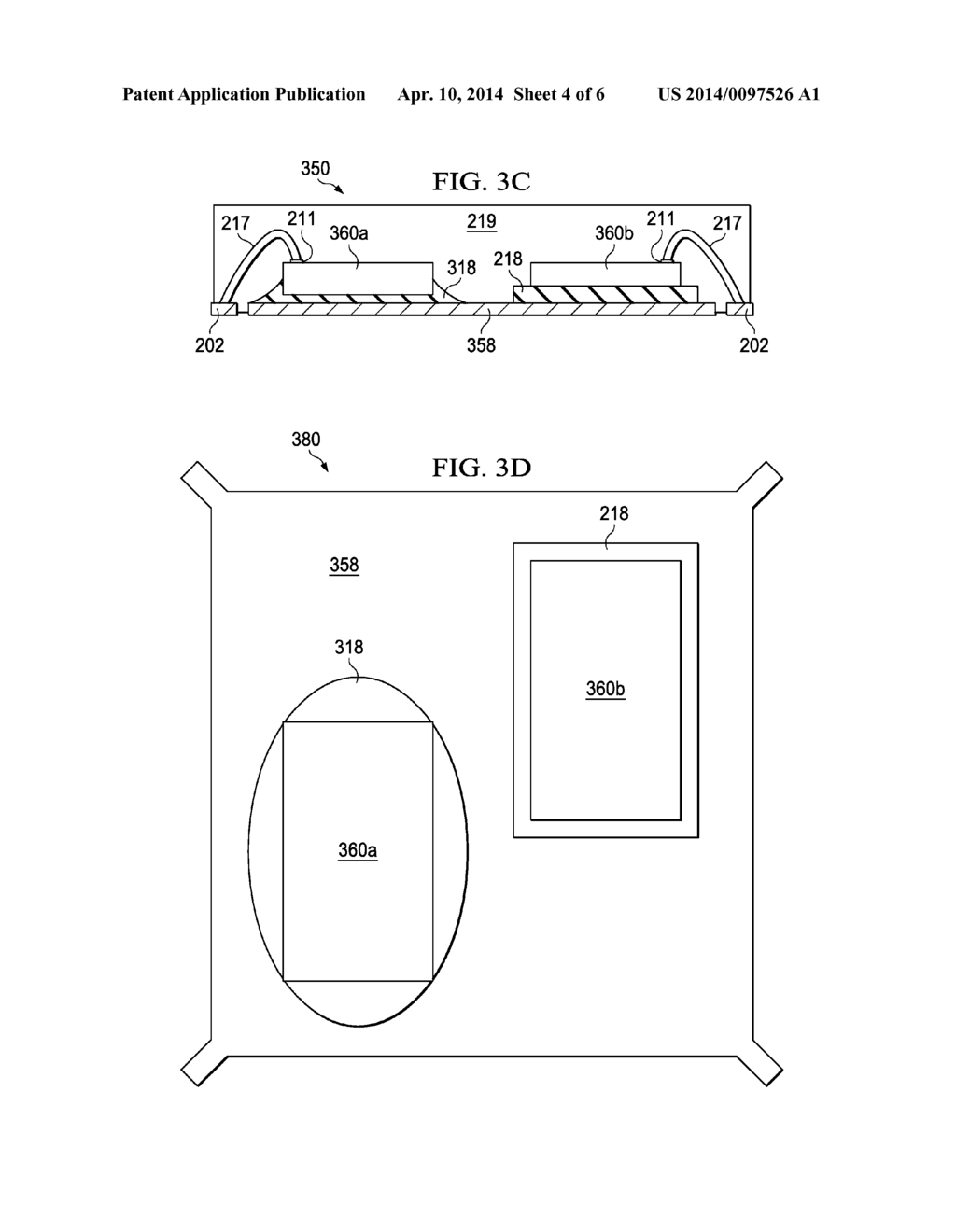 PACKAGED IC HAVING PRINTED DIELECTRIC ADHESIVE ON DIE PAD - diagram, schematic, and image 05