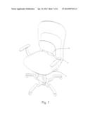 MOBILE ERGONOMIC ROTATING ADJUSTABLE CHAIR WITH LUMBAR SUPPORT diagram and image