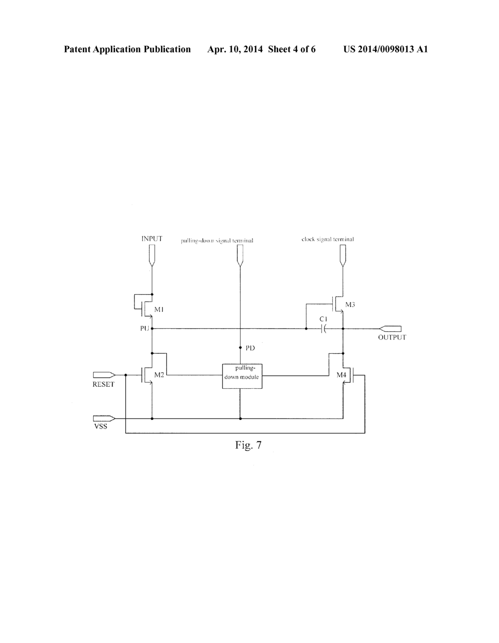 SHIFT REGISTER, INTEGRATED GATE LINE DRIVING CIRCUIT, ARRAY SUBSTRATE AND     DISPLAY - diagram, schematic, and image 05