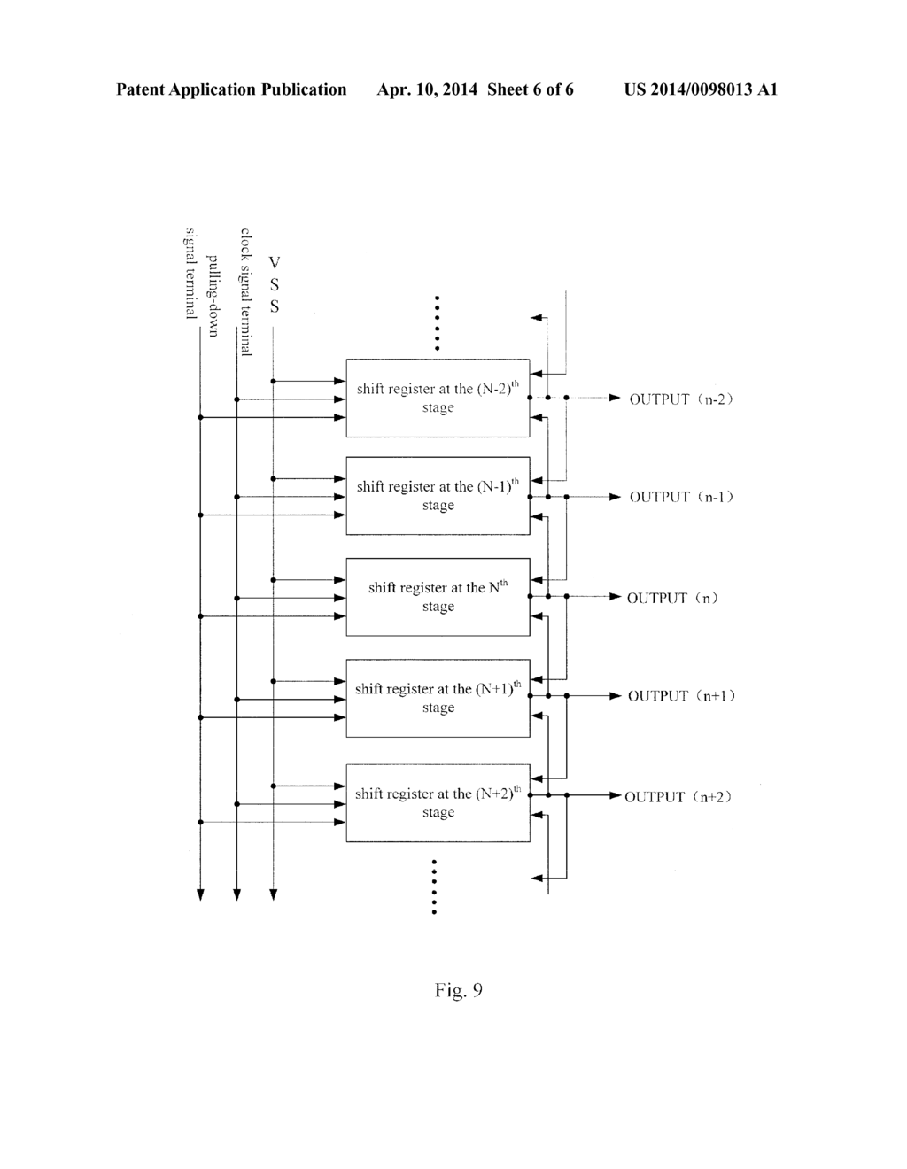 SHIFT REGISTER, INTEGRATED GATE LINE DRIVING CIRCUIT, ARRAY SUBSTRATE AND     DISPLAY - diagram, schematic, and image 07