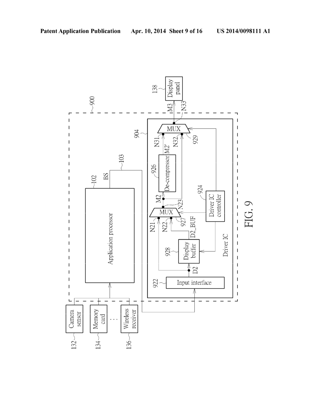 DATA PROCESSING SYSTEM FOR TRANSMITTING COMPRESSED DISPLAY DATA OVER     DISPLAY INTERFACE - diagram, schematic, and image 10