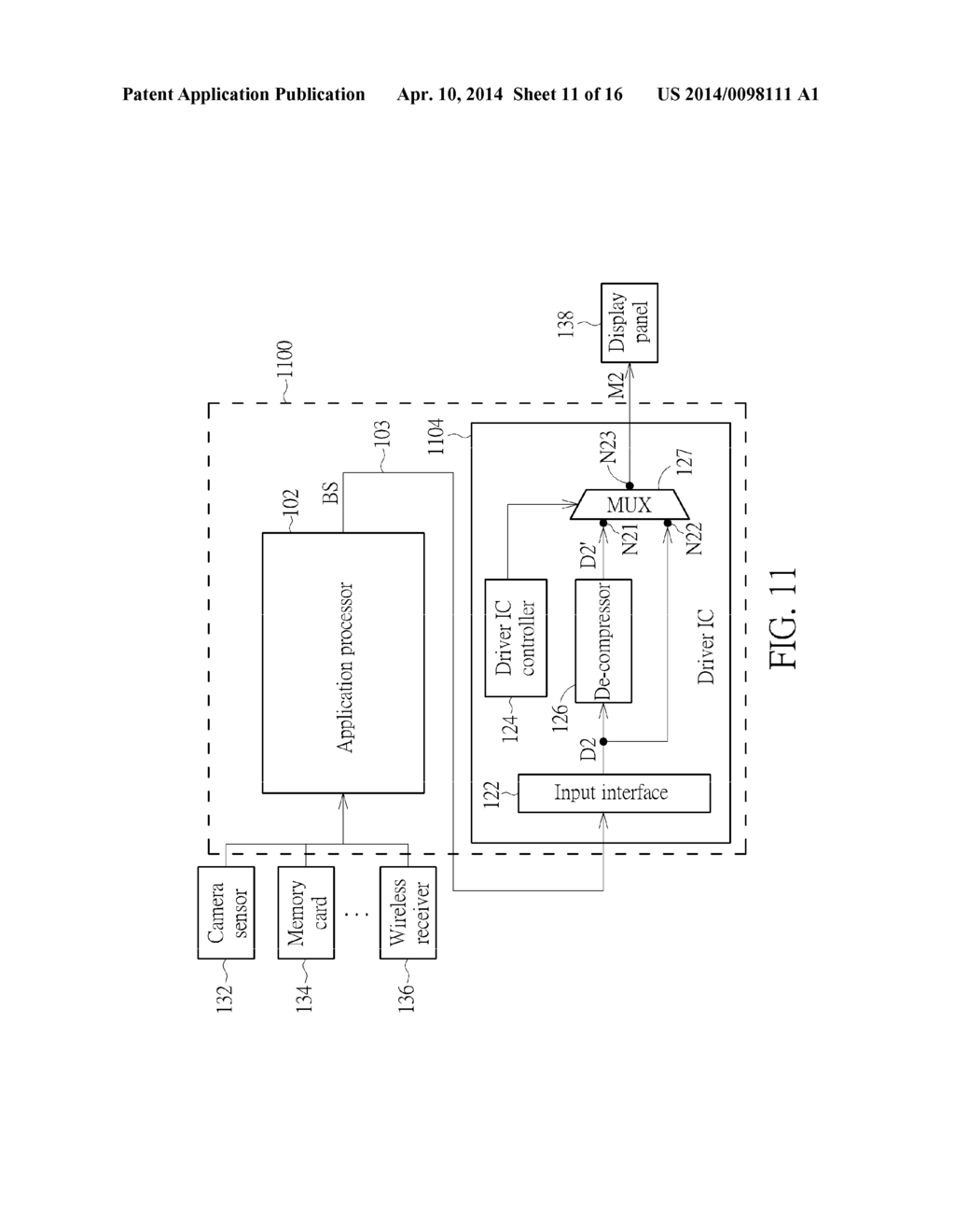 DATA PROCESSING SYSTEM FOR TRANSMITTING COMPRESSED DISPLAY DATA OVER     DISPLAY INTERFACE - diagram, schematic, and image 12