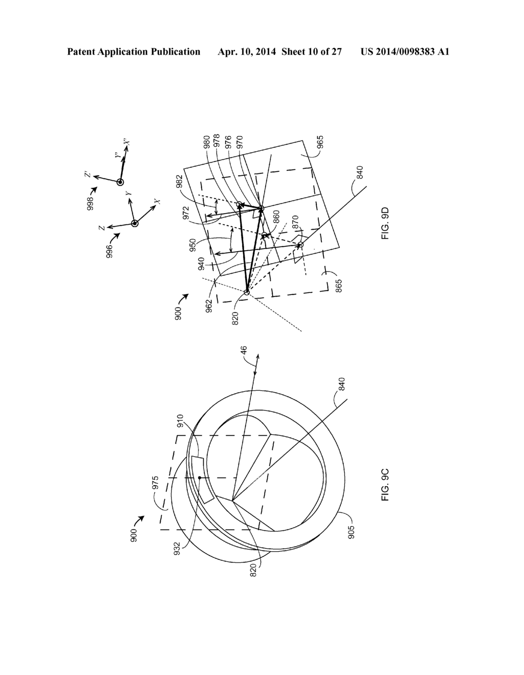 METHOD FOR MEASURING 3D COORDINATES OF A SPHERICALLY MOUNTED     RETROREFLECTOR FROM MULTIPLE STATIONS - diagram, schematic, and image 11