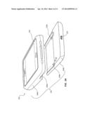 HAND-HELD ELECTRONIC DEVICE ACCESSORY THAT FACILITATES RAPID BATTERY     REPLACEMENT diagram and image