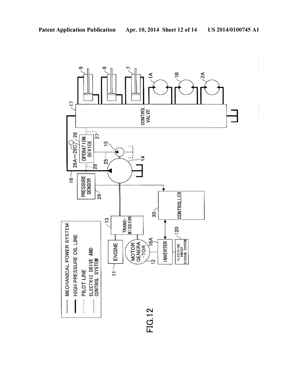 SHOVEL, AND METHOD FOR CONTROLLING SHOVEL - diagram, schematic, and image 13