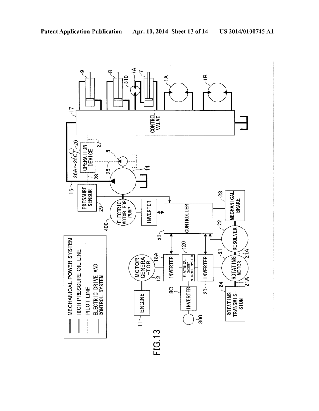 SHOVEL, AND METHOD FOR CONTROLLING SHOVEL - diagram, schematic, and image 14