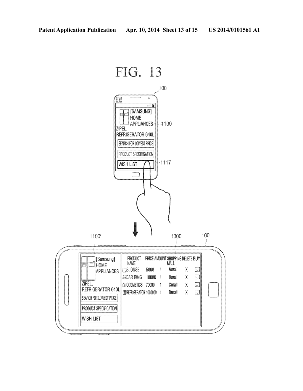 USER TERMINAL APPARATUS AND UI PROVIDING METHOD THEREOF, AND SERVER AND     CONTROL METHOD THEREOF - diagram, schematic, and image 14