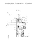 WEB INSERTION DEVICE FOR A FLAT-BED DIE-CUTTING MACHINE, MANUFACTURING     SYSTEM FOR PACKAGES AND METHOD FOR FEEDING A WEB OF PRINTING MATERIAL diagram and image