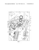 VARIABLE CUTOFF PRINTING PRESS WITH ACTUATORS FOR MOVING BLANKET AND     IMPRESSION CYLINDER SUPPORTS diagram and image