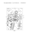 VARIABLE CUTOFF PRINTING PRESS WITH ACTUATORS FOR MOVING BLANKET AND     IMPRESSION CYLINDER SUPPORTS diagram and image