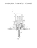 SENSOR ATTACHMENT METHOD INCORPORATING LOCKING RETENTION FEATURE THAT WILL     ONLY ENGAGE WHEN THE DEVICE IS PROPERLY INSTALLED diagram and image