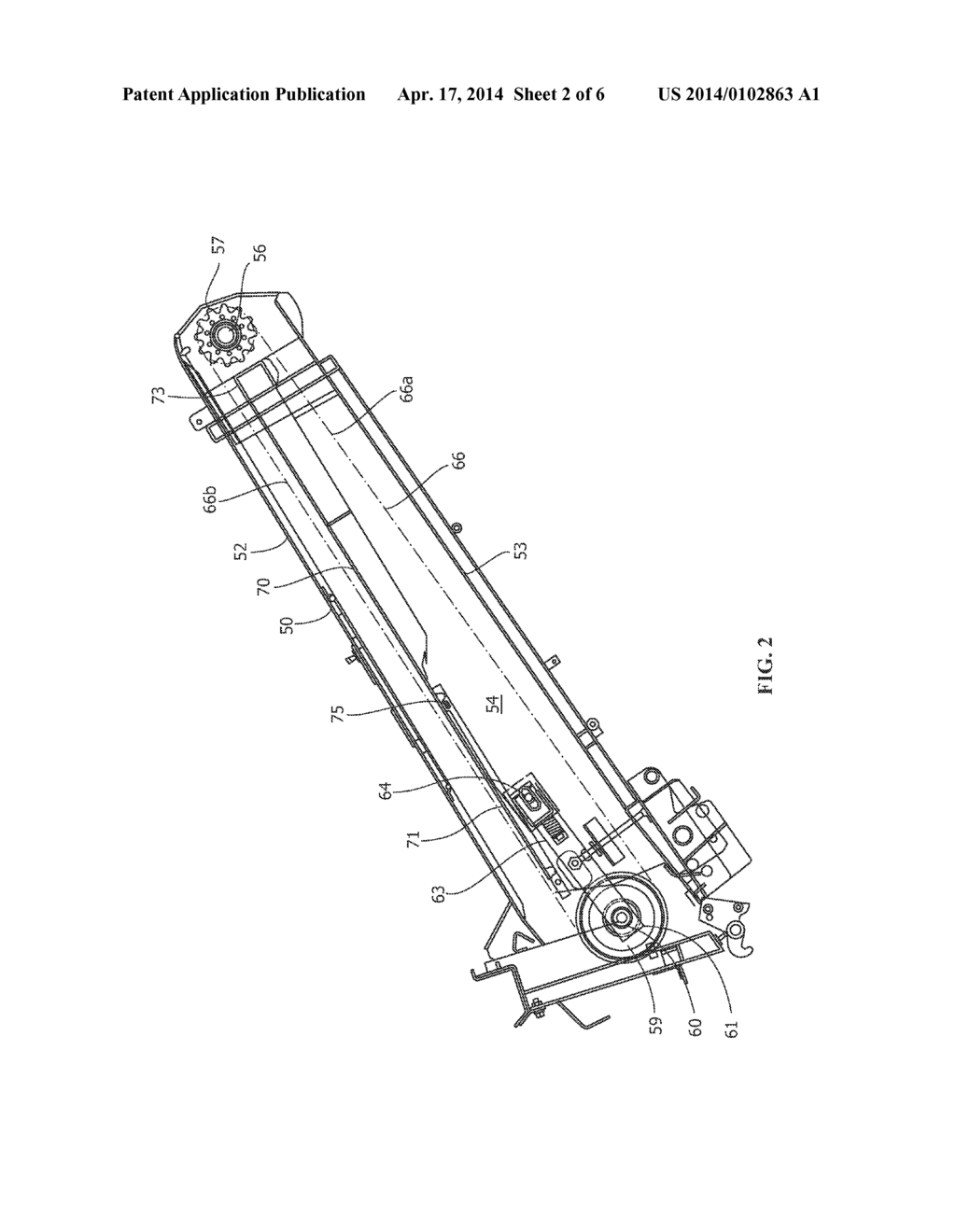 SLAT FOR A MATERIAL MOVING SYSTEM FOR AN AGRICULTURAL HARVESTING MACHINE - diagram, schematic, and image 03