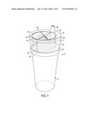 SNACK STORAGE CONTAINER FOR USE IN CONNECTION WITH A BEVERAGE CONTAINER diagram and image