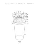 SNACK STORAGE CONTAINER FOR USE IN CONNECTION WITH A BEVERAGE CONTAINER diagram and image