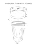 SNACK STORAGE CONTAINER FOR USE IN CONNECTION WITH A BEVERAGE CONTAINER diagram and image