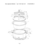 SLOW COOKER WITH FASTENING MECHANISM diagram and image