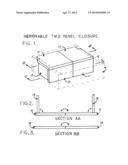 Removable two panel closure diagram and image