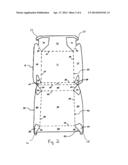 Clamshell Carton with Convertible Tray diagram and image