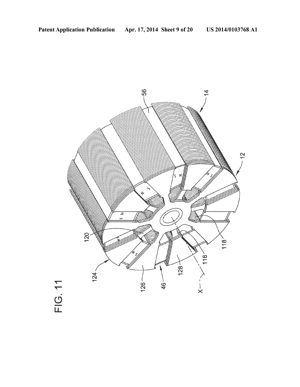 RADIALLY EMBEDDED PERMANENT MAGNET ROTOR AND METHODS THEREOF - diagram, schematic, and image 10