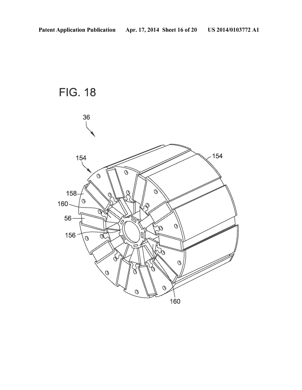 RADIALLY EMBEDDED PERMANENT MAGNET ROTOR AND METHODS THEREOF - diagram, schematic, and image 17