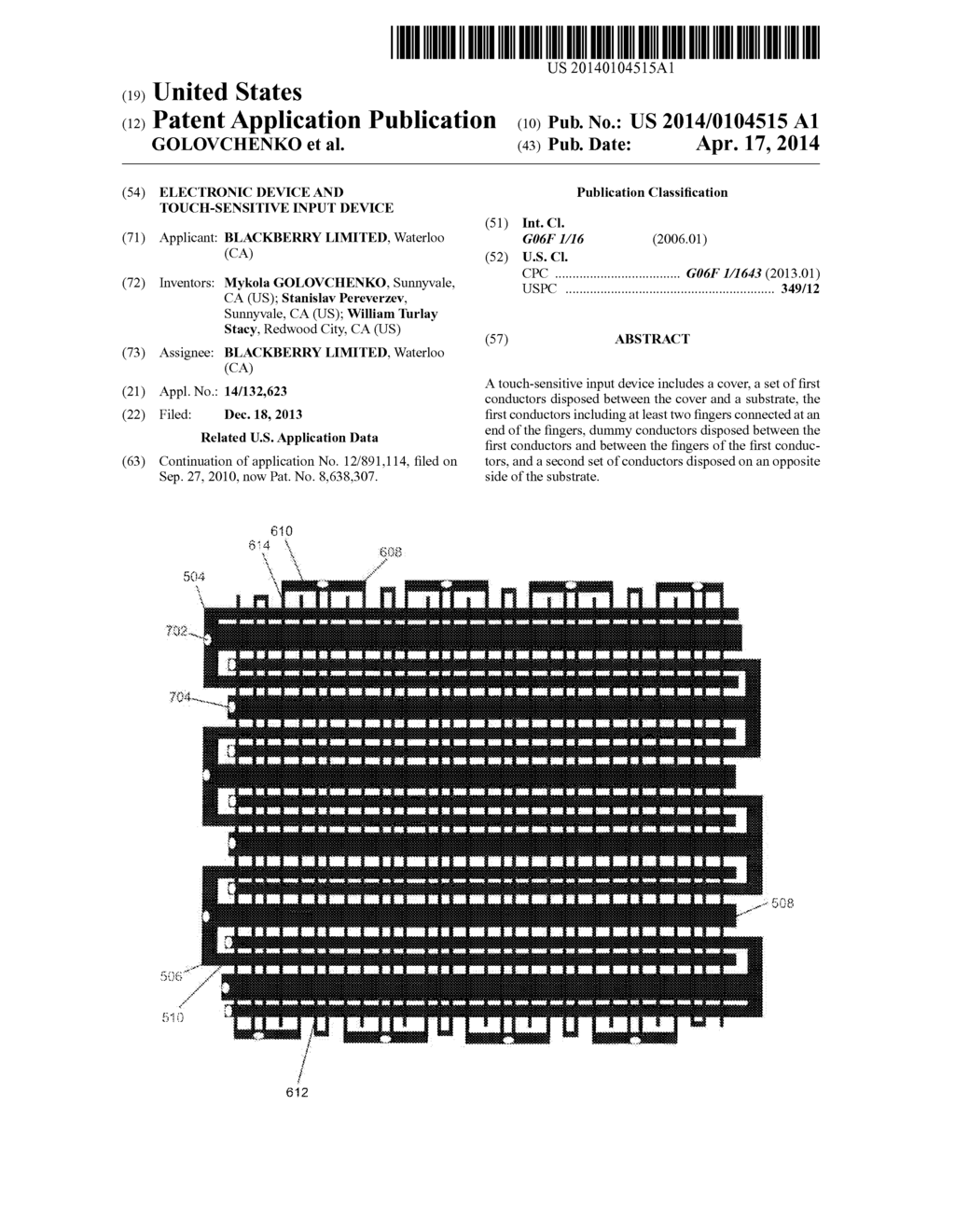 ELECTRONIC DEVICE AND TOUCH-SENSITIVE INPUT DEVICE - diagram, schematic, and image 01