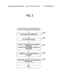 CHARACTER RECOGNITION APPARATUS, NON-TRANSITORY COMPUTER READABLE MEDIUM,     AND CHARACTER RECOGNITION METHOD diagram and image