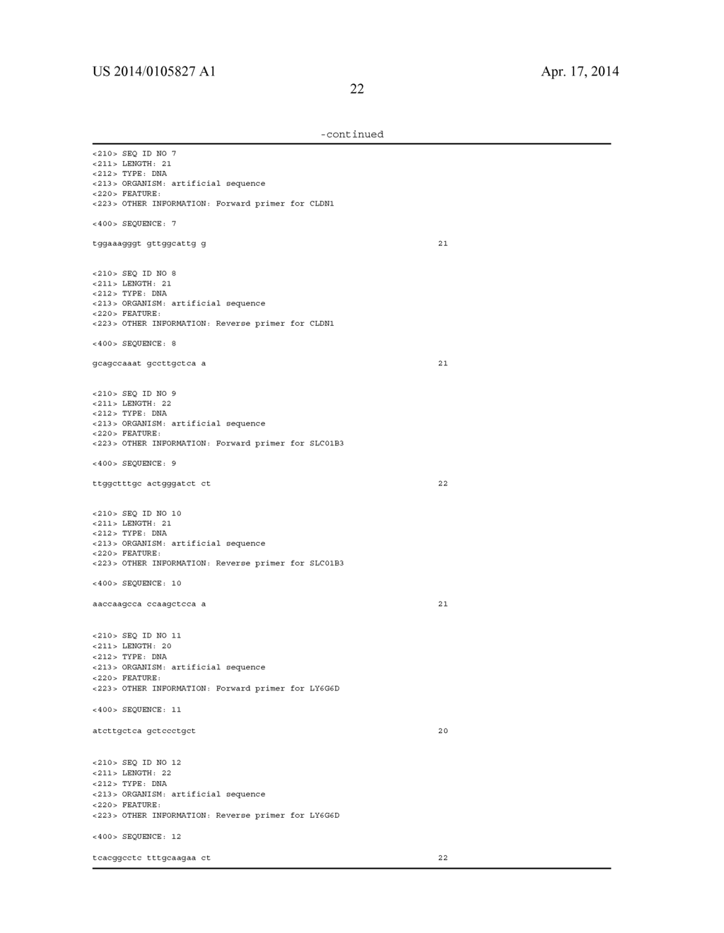 METHOD OF SCREENING FOR COLON CANCER USING BIOMARKERS - diagram, schematic, and image 39