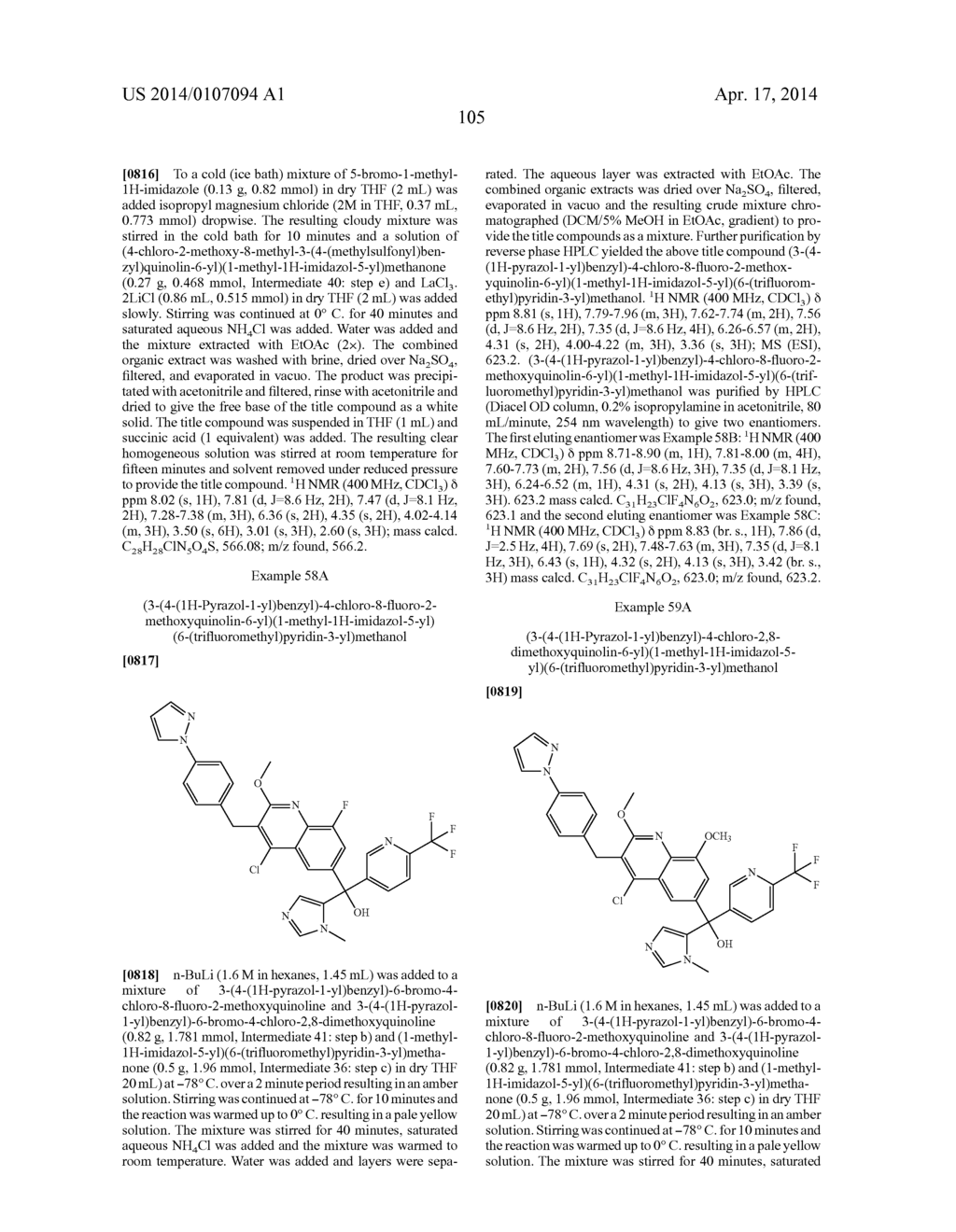 METHYLENE LINKED QUINOLINYL MODULATORS OF RORyt - diagram, schematic, and image 106