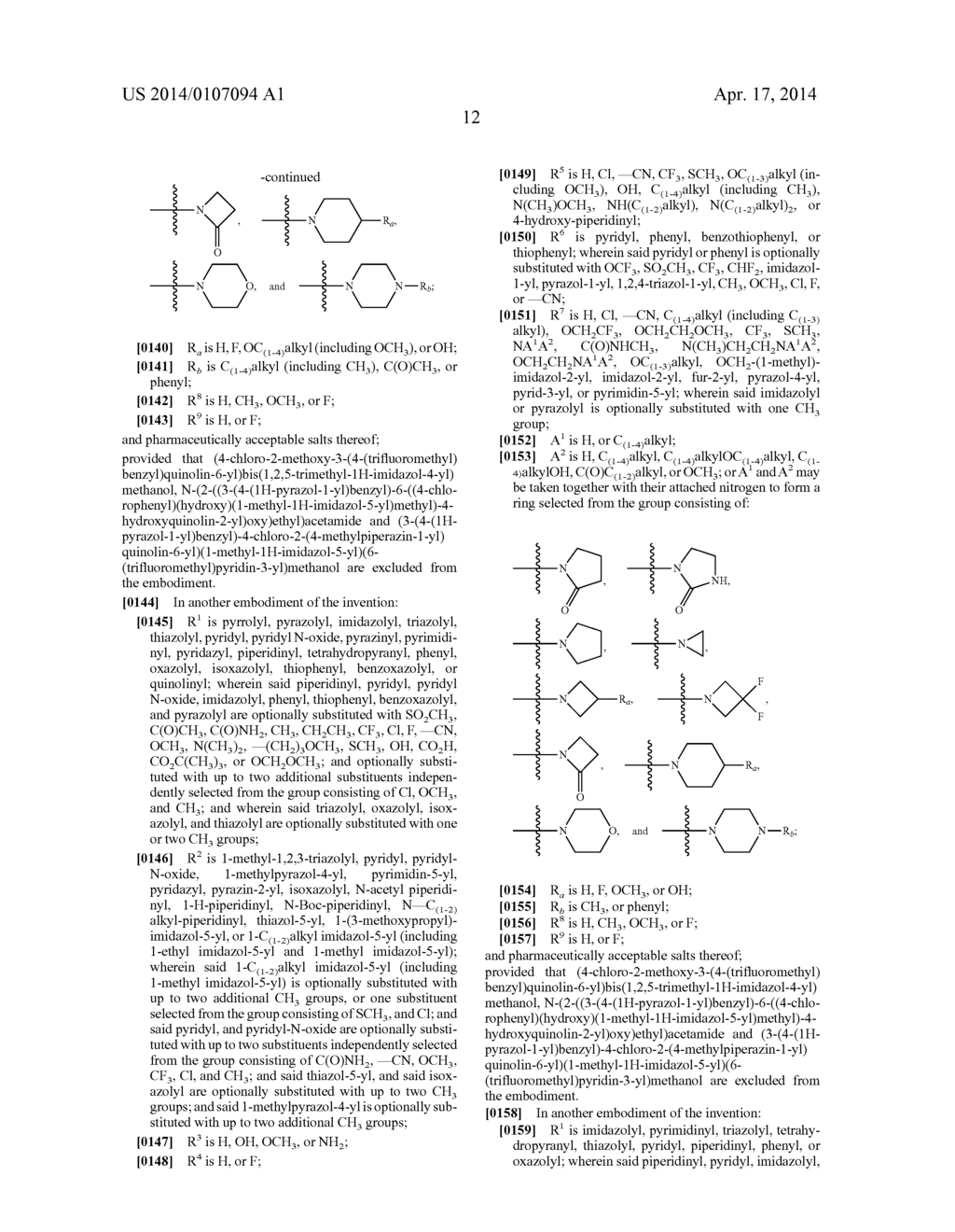 METHYLENE LINKED QUINOLINYL MODULATORS OF RORyt - diagram, schematic, and image 13