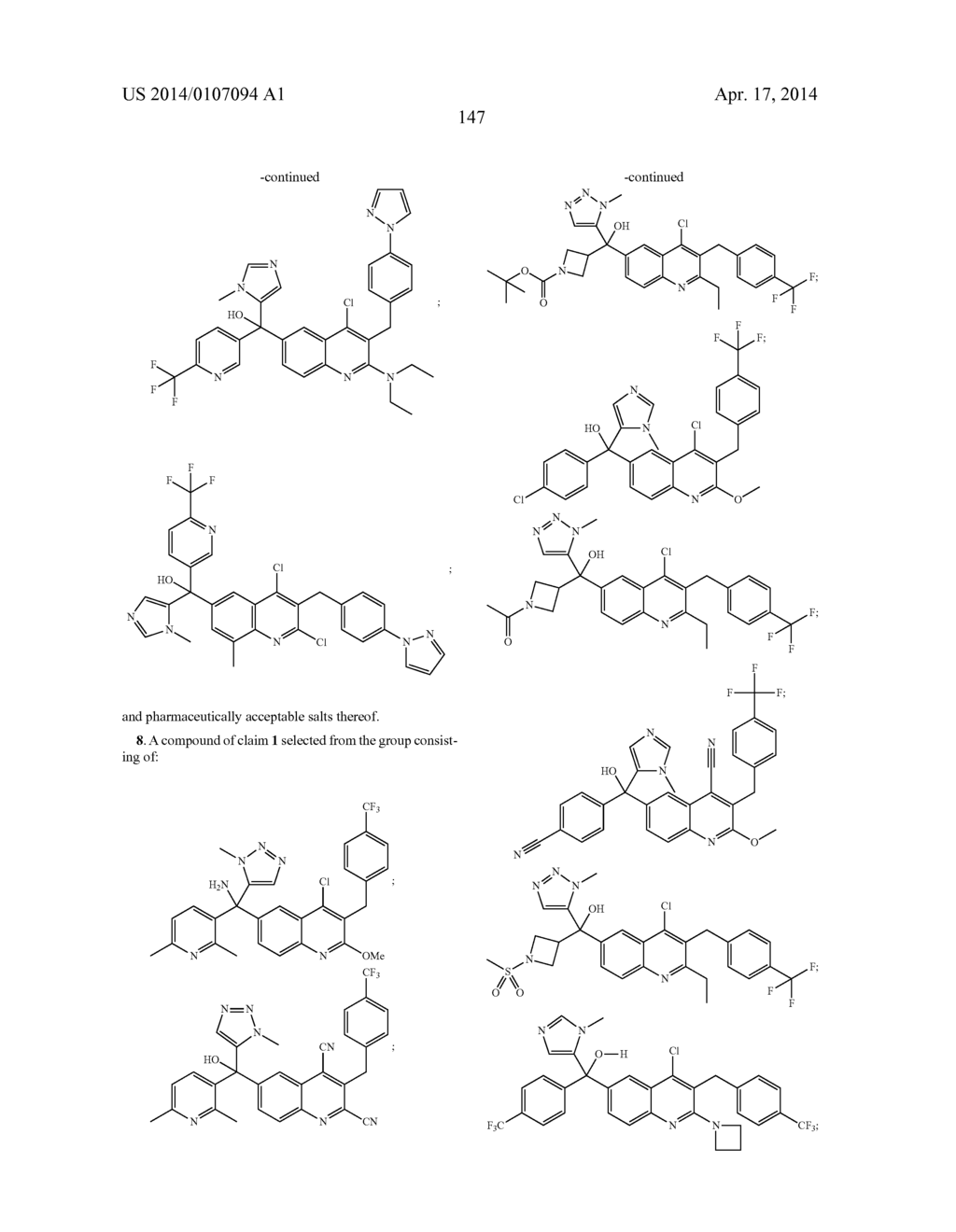 METHYLENE LINKED QUINOLINYL MODULATORS OF RORyt - diagram, schematic, and image 148